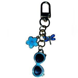 Hand Crafted Blue Bag Charm/Key Chain
